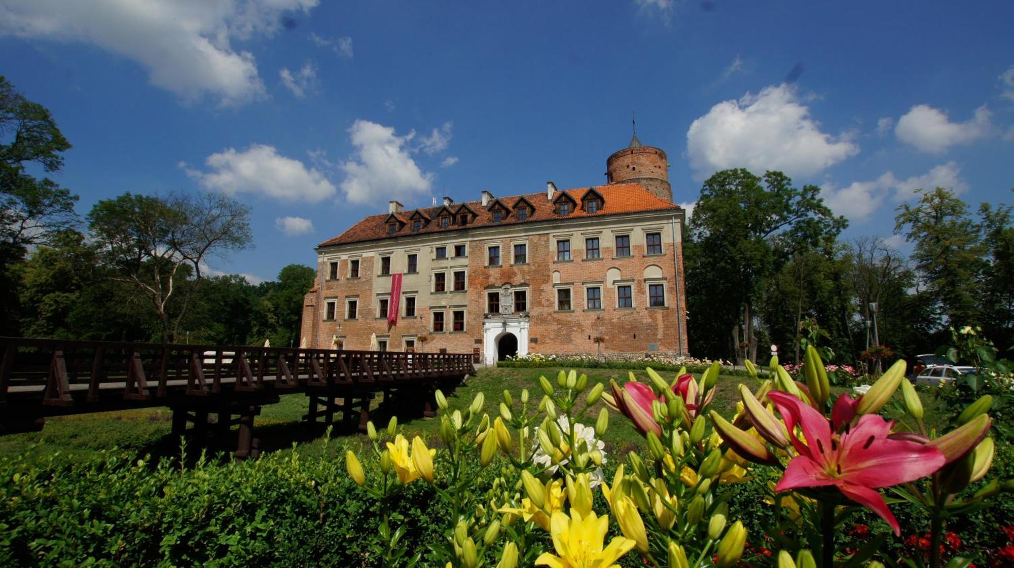 Zamek Uniejow Aparthotel Bagian luar foto